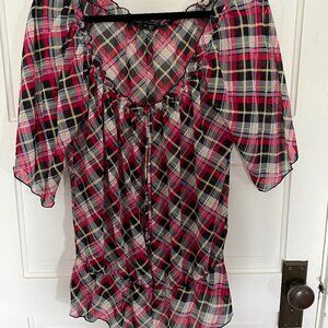 Plaid tartan colored summer tee